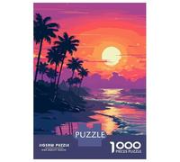 Puzzles for Adults 1000 Pieces SoCal Sunset Pixel Art Jigsaw Puzzle Brain Teaser Game But Fun And Humorous Christmas Birthday Gifts 70x50cm/1000pcs