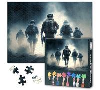 Puzzles for Adults 1000 Pieces Soldiers, Warfare Soldiers Moving off Jigsaw Puzzles, Adult Puzzle for Adults, Educational Fun Games or Toys for Elders Friends 20X27 INCH