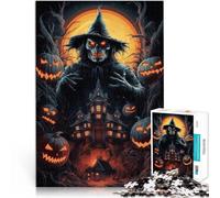 puzzles for adults 1000 pieces Spooky Halloween Poster Games Toys Gift 50x75cm gifts for friends and family for Age 14 Years Up