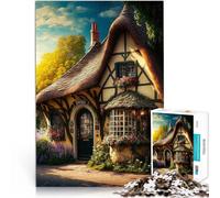 puzzles for adults 1000 pieces Spring Fantasy Village pädagogische Herausforderung Geburtstagsgeschenk, Geschenke52x38cm