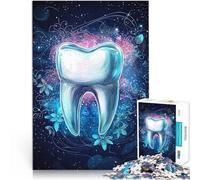 puzzles for adults 1000 pieces Stellar Tooth Glow Stressabbau Schwierige Herausforderung Geburtstagsgeschenk75x50cm