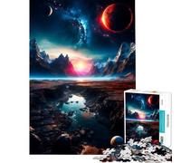 Puzzles for Adults 1000 Pieces Strange Planets for Educational Game Challenge Toy Hands-on Game Stress Reliever Funny Gifts (Size 38x52cm)