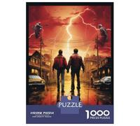 Puzzles for Adults 1000 Pieces Stranger Things Season 4 Poster Jigsaws for Adults Brain Teaser Game Analysis And Logic Unique Birthday And Xmas Gifts 70x50cm/1000pcs