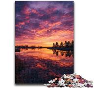 Puzzles for Adults 1000 Pieces Sunset Landscape Adult Jigsaw,Educational Games Wall Decoration Unique Birthday And Xmas Gifts (75x50cm)