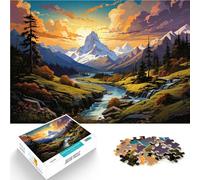 puzzles for adults 1000 pieces Swiss Alps Impossible Puzzle 26x38cm for is ideal as a gift for the whole family for teenager Age 14+