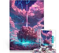 puzzles for adults 1000 pieces Sword in the Stone Trainieren Sie Ihr Gehirn und Ihre Hände Geburtstagsgeschenke38x26cm
