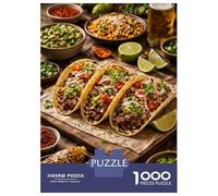 Puzzles for Adults 1000 Pieces Tacos with Corn And Beer Jigsaw Puzzle Brain Teaser Game But Fun And Humorous Christmas Birthday Gifts 38x26cm/1000pcs