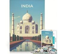 Puzzles for Adults 1000 Pieces Taj Mahal India Vintage for The Whole Family Practical Game Great Gifts And Toys 50x75cm