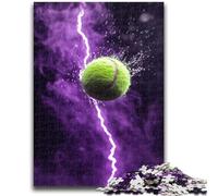 Puzzles for Adults 1000 Pieces Tennis Sports 1000 Piece Jigsaw,Staycation Kill Time with Matching Poster And Trivia Sheet (26x38cm)