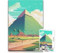 Puzzles for Adults 1000 Pieces The Great Pyramid of Giza Brainteaser Family Games Staycation Kill Time Gifts Ideas Size 38x26cm
