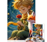 Puzzles for Adults 1000 Pieces The Little Prince with Fox And Rose Toy Wall Decor Great Gifts And Toys Impossible Game Wishlist with Santa Claus Size 38x52cm