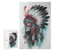 Puzzles for Adults 1000 Pieces - The Native American Indian Funny Jigsaw Puzzles Learning & Funny Educational Toys Gift