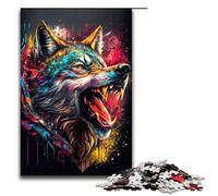 Puzzles for Adults 1000 Pieces The Pirate Wolf Impossible Puzzle Family Game Stress Reliever Difficult Challenge 75x50cm