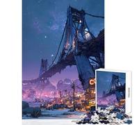 Puzzles for Adults 1000 Pieces The Shattered Crossing Impossible Game Suitable for Couples Anti-Stress Toys Birthday Present, Gifts, (38X26CM)