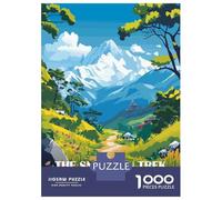 Puzzles for Adults 1000 Pieces The Snowman Trek, Bhutan Jigsaw for Adults Brain Teaser Game Analysis And Logic Fun Activities at Home 70x50cm/1000pcs