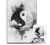 Puzzles for Adults 1000 Pieces The Yin Yang Clouds Brainteaser Family Games Staycation Kill Time Gifts Ideas Size 38x52cm