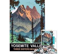 Puzzles for Adults 1000 Pieces Three Sisters Mountain Brain Intelligence Challenge Addictive Toys Practical Game Difficult Hard Gifts Birthday (size 38x26cm)