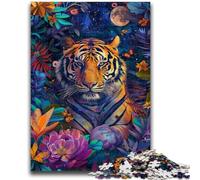 Puzzles for Adults 1000 Pieces Tiger in The Jungle Challenging To Complete But Fun And Humorous Birthday Present, Gifts, Wall Art 26x38cm