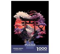 Puzzles for Adults 1000 Pieces Torii Gate An Fuji Mount 2 Jigsaws for Adults Brain Teaser Game Analysis And Logic Unique Birthday And Xmas Gifts 70x50cm/1000pcs