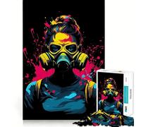 Puzzles for Adults 1000 Pieces Toxic Environment Exact Edge Art Creative Skill Toy Cozy Time Game Christmas Art Piece (38x52cm)