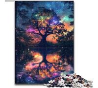 Puzzles for Adults 1000 Pieces Tree of Life, Challenging Game And Family Play with Fully Interlocking Randomly Shaped Pieces (Size 50x75cm)