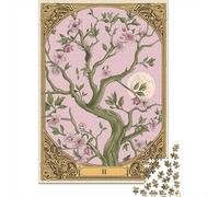 Puzzles for Adults 1000 Pieces Tree of Life Tarot Card Jigsaw for Adults Brain Teaser Game Wall Decoration Christmas Birthday Gifts 38x26cm/1000pcs