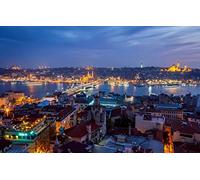 Puzzles For Adults 1000 Pieces Turkey Under The Night Sky Cities Panorama 75 * 50Cm