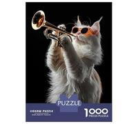 Puzzles for Adults 1000 Pieces Turkish Angora Trumpet Jigsaws for Adults Brain Teaser Game Pattern Assembly Challenging Game Gifts 38x26cm/1000pcs