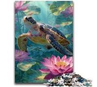 Puzzles for Adults 1000 Pieces Turtle Educational Games Home Decoration Educational Game for Birthday, Chrismas 50x75cm