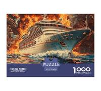 。 Puzzles for Adults 1000 Pieces, Upgraded Version 70x50cm/1000pcs Cruise Ship Educational Games Brain Challenge Vessels Puzzles for Adult Kids
