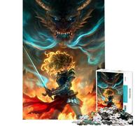 Puzzles for Adults 1000 Pieces Valkyrie Valor Help The Brain Exercise Wall Decoration Anti-Stress Toys for 14+ Puzzle Game Offered (38x26cm)