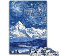 Puzzles for Adults 1000 Pieces Van Gogh Night Sky Help The Brain Exercise Addictive Toys to Cultivate Patience Parent-child Interaction 50x75cm