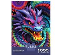 Puzzles for Adults 1000 Pieces Vibrant Dragon Dance Jigsaw Puzzle Brain Teaser Game But Fun And Humorous Christmas Birthday Gifts 70x50cm/1000pcs