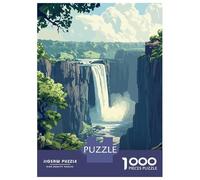 Puzzles for Adults 1000 Pieces Victoria Falls, Zimbabwe Adult Jigsaw Puzzle Hands-on Game Staycation Kill Time Challenging Game Gifts 52x38cm/1000pcs
