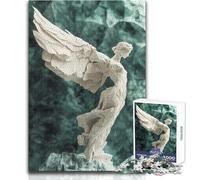 Puzzles for Adults 1000 Pieces Victory Goddess Sculpture Brainteaser Family Games Staycation Kill Time Gifts Ideas Size 38x52cm