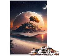 puzzles for adults 1000 pieces Villa on a floating hill Precision Cut Jigsaw Puzzle 26x38cm Educational Game for Birthday Chrismas