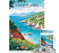 Puzzles for Adults 1000 Pieces Virgin Islands National Park Jigsaw 1000 Pieces Educational Games Great Gifts And Toys Hand Speed Race (38x52cm)