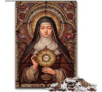 Puzzles for Adults 1000 Pieces Virgin Mary, Help The Brain Exercise Addictive Toys to Cultivate Patience Enhance Memory (Size 50x75cm)
