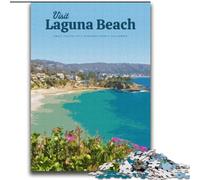 Puzzles for Adults 1000 Pieces Visit Laguna Beach, for Age 14 Years And over Home Decor As A Gift for The Whole Family And Friends 75x100cm
