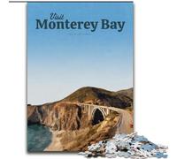 Puzzles for Adults 1000 Pieces Visit Monterey Bay, for Ages 14 And over Each Piece Is Unique - Fun And Challenging Game for The Whole Family Good Gift 50x75cm