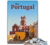 Puzzles for Adults 1000 Pieces Visit Portugal 1000 Pieces for Teenagers,Stress Reliever Staycation Kill Time Parent-child Interaction (26x38cm)