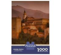 Puzzles for Adults 1000 Pieces Visit The Alhambra Jigsaws for Adults Brain Teaser Game Pattern Assembly Challenging Game Gifts 52x38cm/1000pcs
