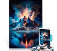puzzles for adults 1000 pieces Volcano Made of wood Suitable for people aged 14 and above Vacation at home: killing time Challenging Game Gifts。size:50x75cm/19.68x29.52inch
