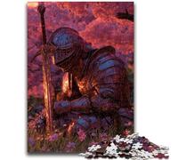 Puzzles for Adults 1000 Pieces Warrior Under The Cherry Blossoms Challenging Game And Family Play Wall Decoration Unique Birthday And Xmas Gifts 38x26cm