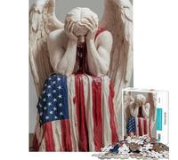 Puzzles for Adults 1000 Pieces Weeping Angel Statue Impossible Game for Educational Game Challenge Toy Gifts Birthday Improve Memory (Size 38x52cm)