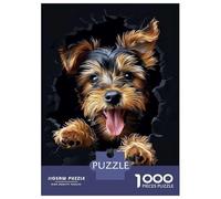 Puzzles for Adults 1000 Pieces Welsh Terrier Dog Jigsaws for Adults Brain Teaser Game Pattern Assembly Challenging Game Gifts 52x38cm/1000pcs