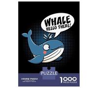 Puzzles for Adults 1000 Pieces Whale Hello There Puzzles for Adults Brain Teaser Game Home Decoration Fun Activities at Home 52x38cm/1000pcs
