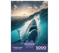 Puzzles for Adults 1000 Pieces Whale Shark Puzzles for Adults Brain Teaser Game Home Decoration Fun Activities at Home 38x26cm/1000pcs