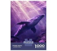 Puzzles for Adults 1000 Pieces Whale's Purple Dive -1 Jigsaw for Adults Brain Teaser Game Analysis And Logic Fun Activities at Home 38x26cm/1000pcs