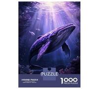 Puzzles for Adults 1000 Pieces Whale's Underwater Dream Jigsaw for Adults Brain Teaser Game Analysis And Logic Fun Activities at Home 52x38cm/1000pcs